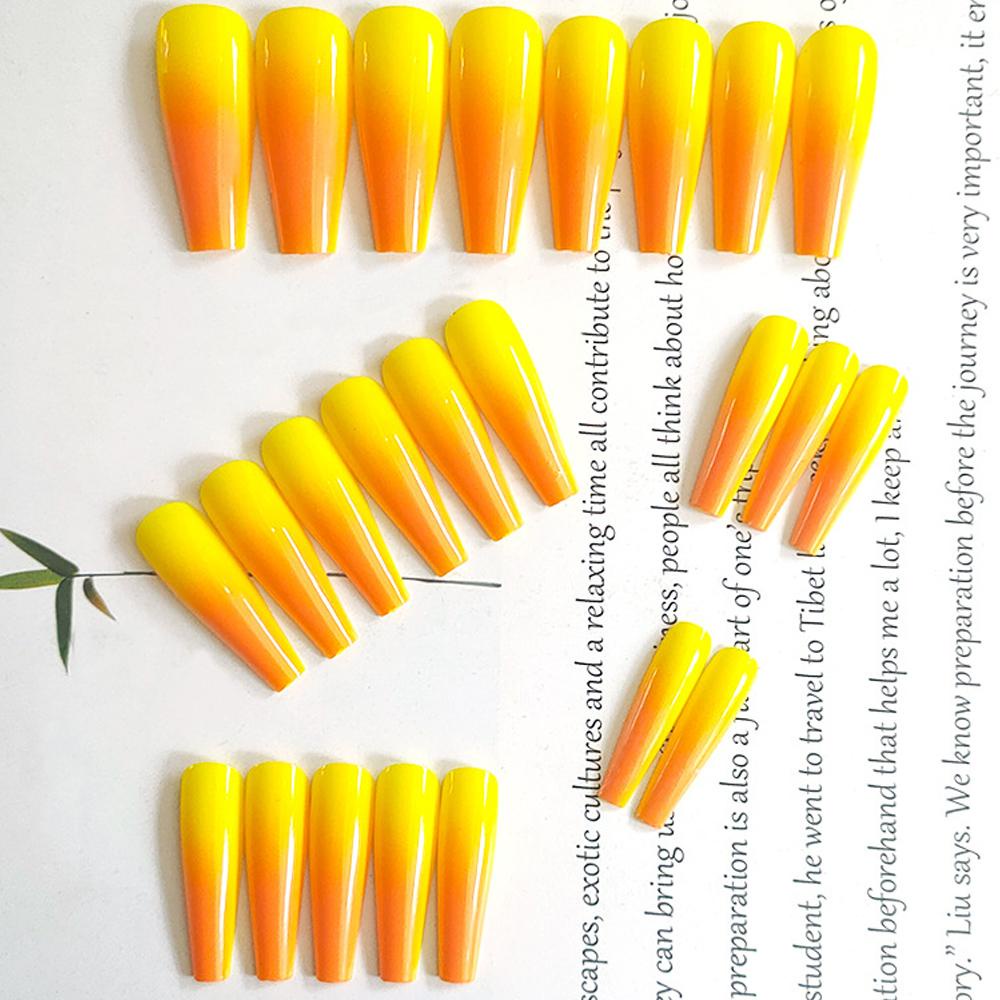 Bộ Móng Tay Giả Hình Cô Gái Múa Ba Lê Màu Gradient DIY