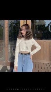 Áo croptop dài tay