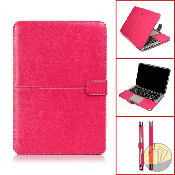 Bao da bảo vệ PU Leather Macbook 15.4", 13", 12", 11.6" dạng quyển sổ | BigBuy360 - bigbuy360.vn