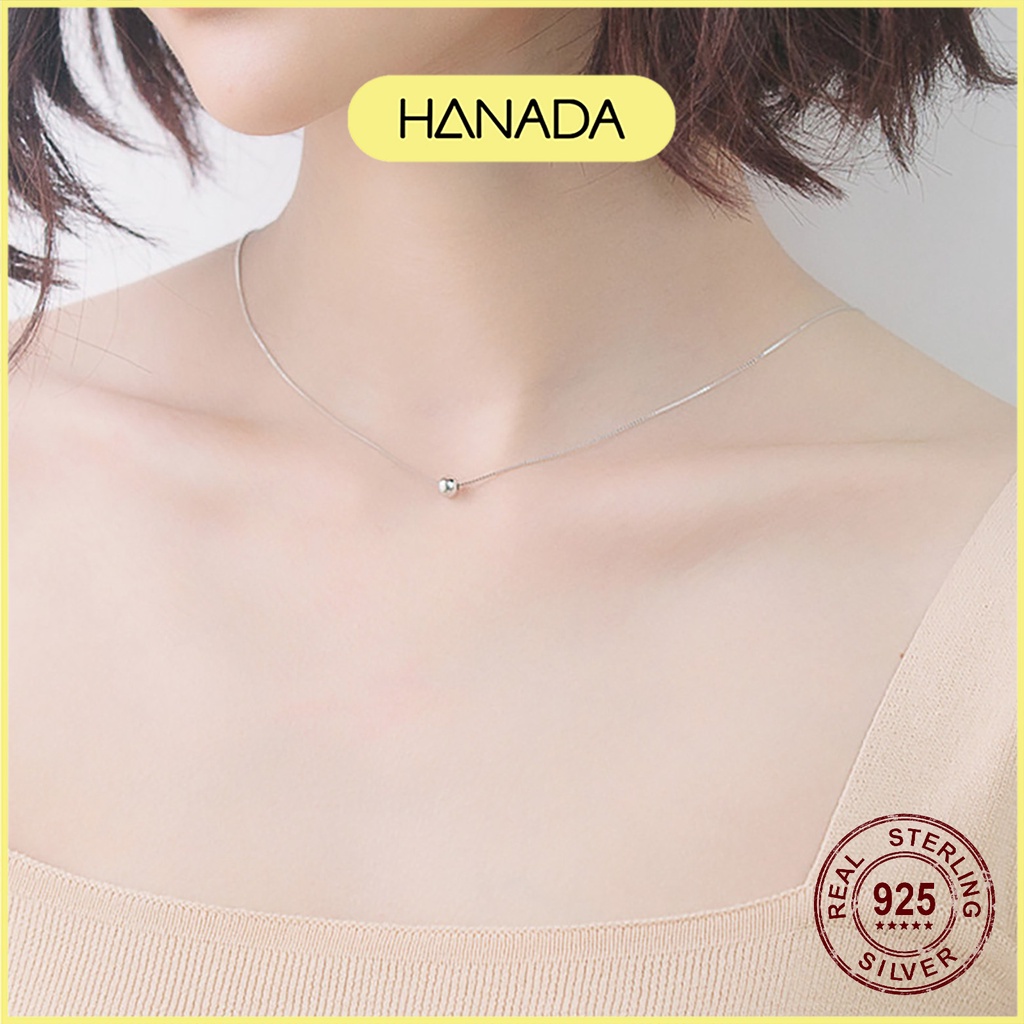 Dây Chuyền Bạc Hanada Vòng Cổ Bi Bạc Đơn Giản 0697 G1