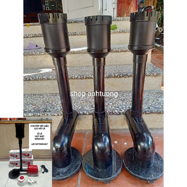 Combo hút mặt hút đáy.cho bể kính ,bể bạt của tất cả các dòng bơm nấm đáy = đá