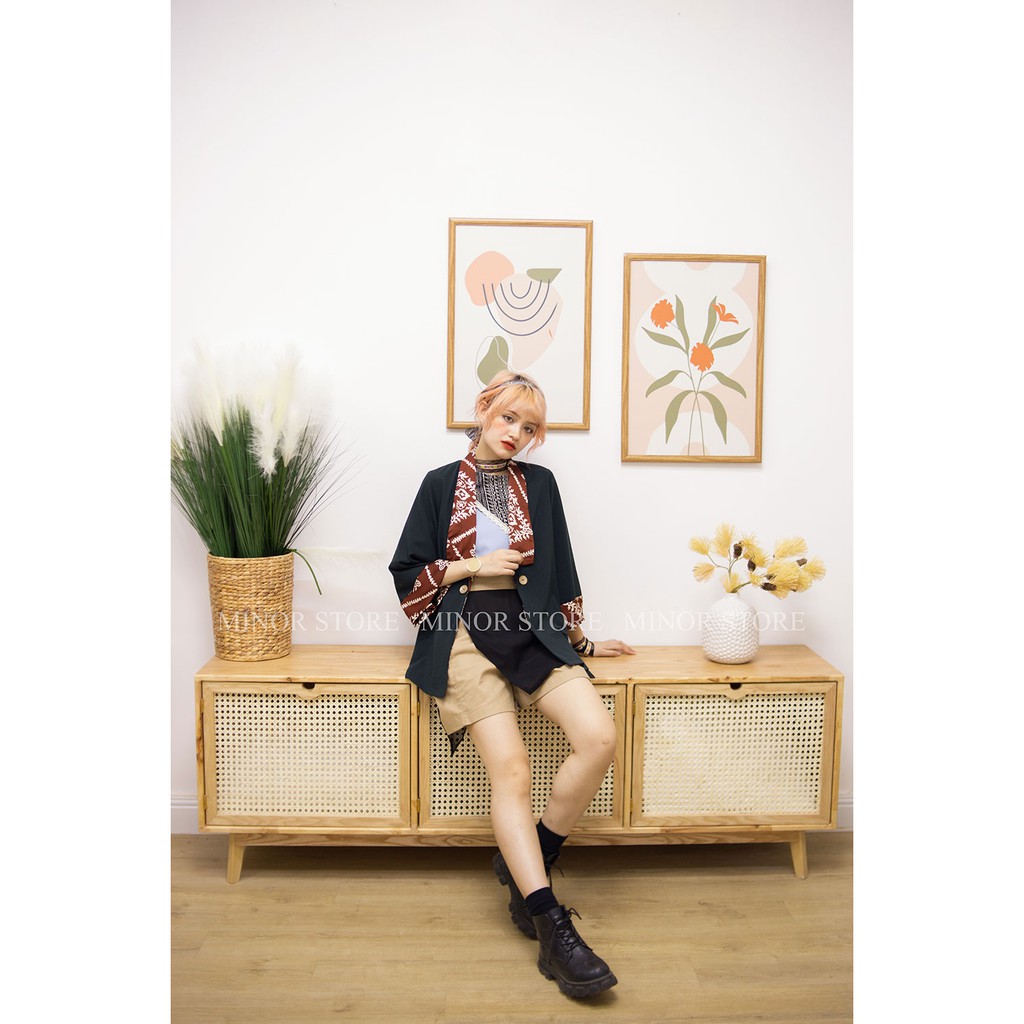 ÁO KHOÁC BLAZER VIỀN HỌA TIẾT [MINOR ANITA] | BigBuy360 - bigbuy360.vn