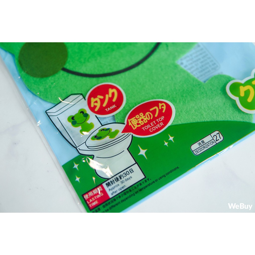 Miếng Dán Khử Sạch Mùi Hôi Từ Bồn Cầu - Khử mùi nhà vệ sinh hình con ếch dễ thương