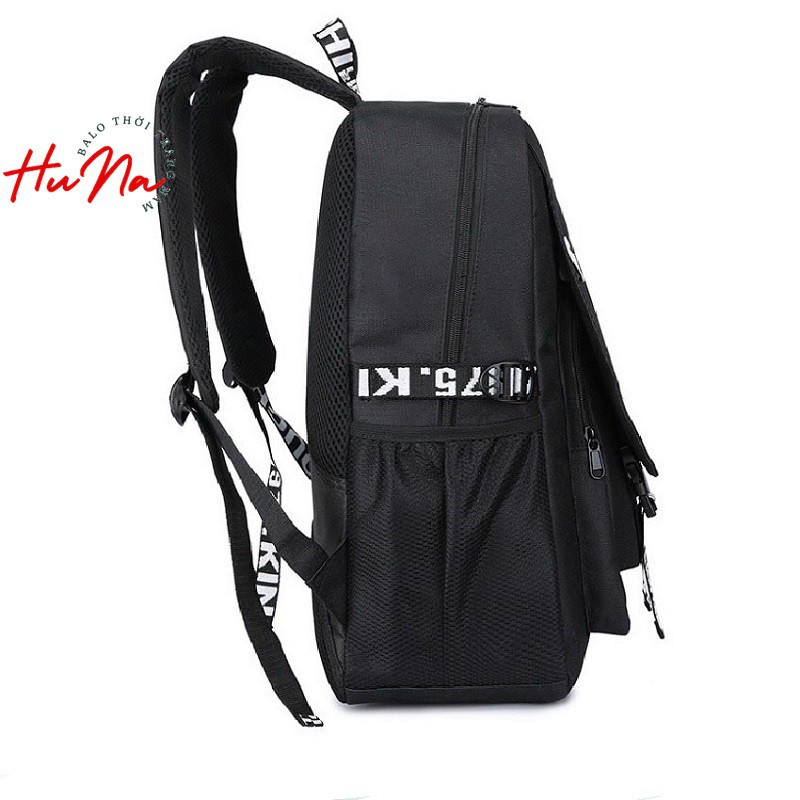 Balo laptop 15.6 inch Huna đi học thời trang, balo nam chống nước có phản quang