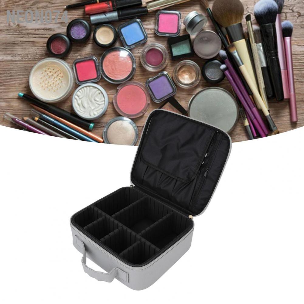 Neon074 Toiletry Bag Multifunction Large Capacity Durable Washable Portable Soft Handle Makeup Travel for Jewelry Túi đựng mỹ phẩm
