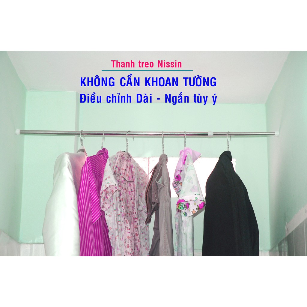 Thanh treo thông minh Nissin KHÔNG CẦN KHOAN TƯỜNG