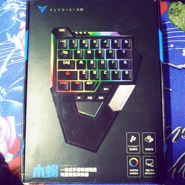 Bàn phím cơ Flydigi D1 kiêm dock chuyển đổi chơi PUBG và các game FPS khác