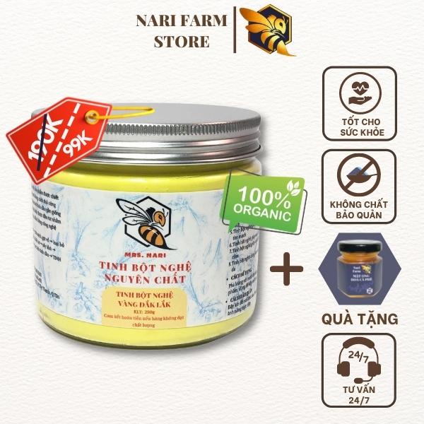 Tinh bột nghệ nguyên chất - Tinh bột nghệ Nari Farm 50g-250g