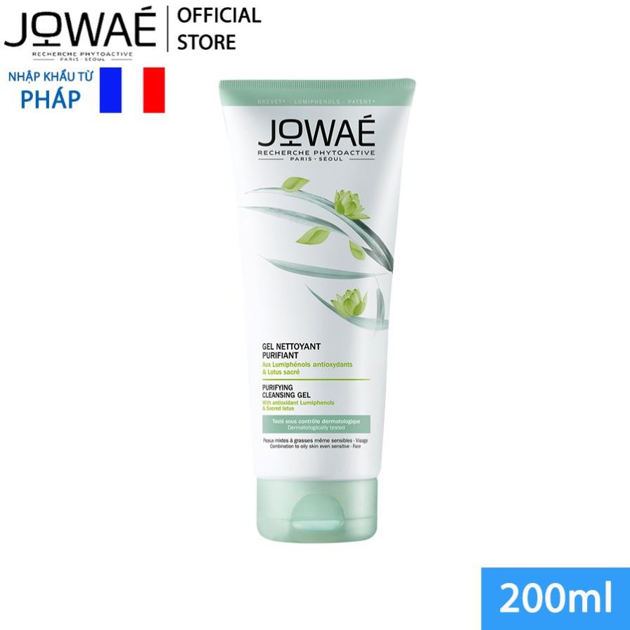 Gel Rửa Mặt Sạch Sâu JOWAE Làm Sạch Thanh Lọc Và Loại Bỏ Bã Nhờn - Mỹ Phẩm Thiên Nhiên Nhập Khẩu Từ Pháp 200ml