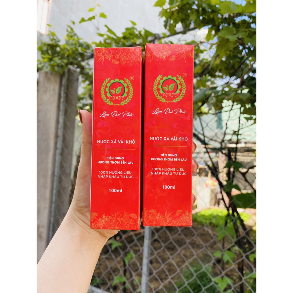 Xịt thơm quần áo chai 100ml hương nước hoa Lâm Đại Phúc_chai đỏ