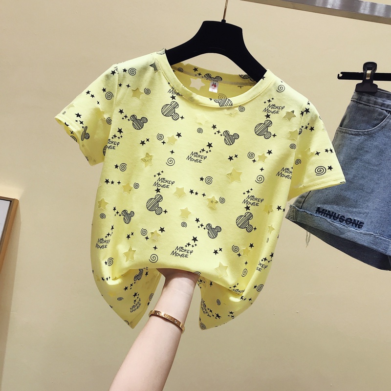 Áo thun nữ sao lấp lánh chất đẹp 2022