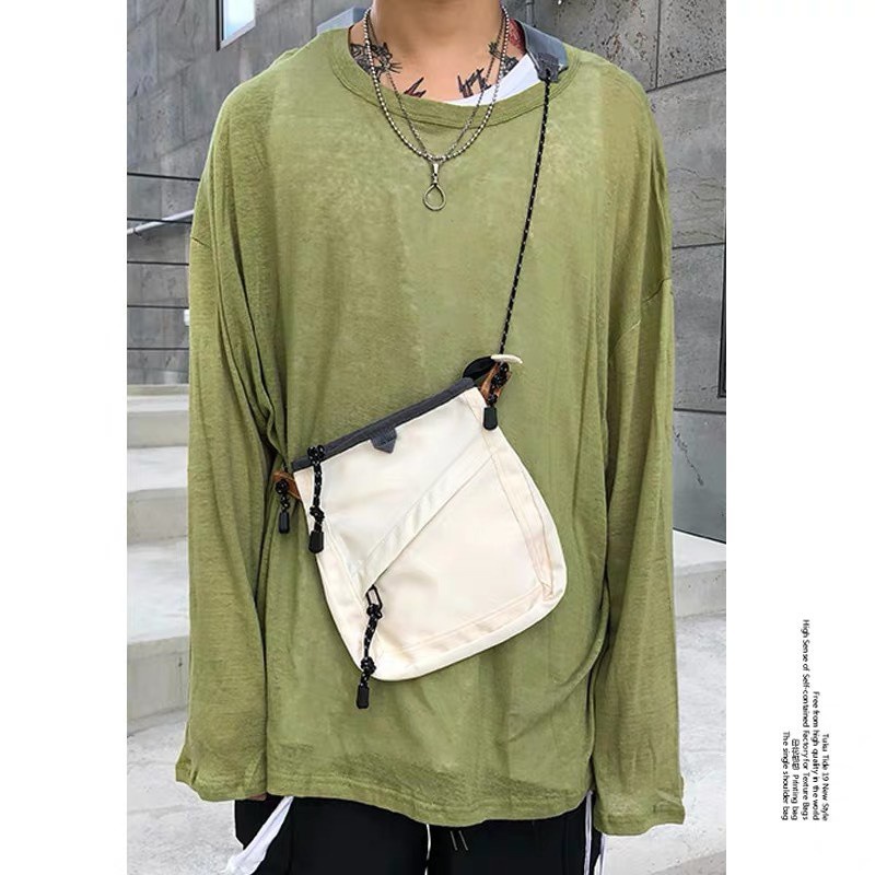 Túi Đựng Điện Thoại Đeo Vai / Một Bên Vai Trung Tính Bằng Nylon Gọn Nhẹ Đơn Giản Phong Cách Hàn Quốc