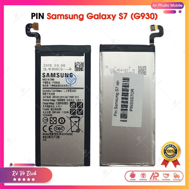 Pin Samsung S7 / G930 - Pin Samsung Galaxy Zin Hãng