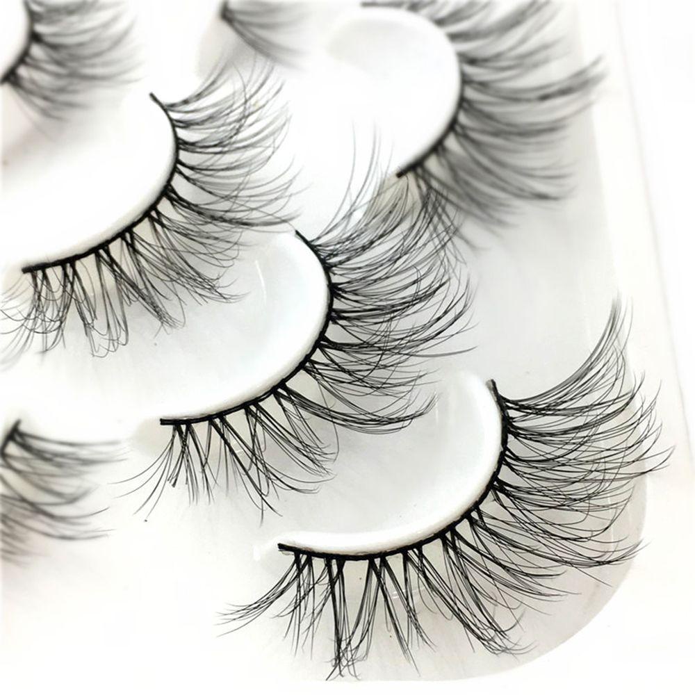 OKDEALS Set 10 Cặp Lông Mi Giả SKONHED 100% Lông Chồn 3D Handmade