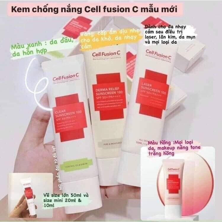 Kem Chống Nắng Cell Fusion C Mẫu Mới - 10ML