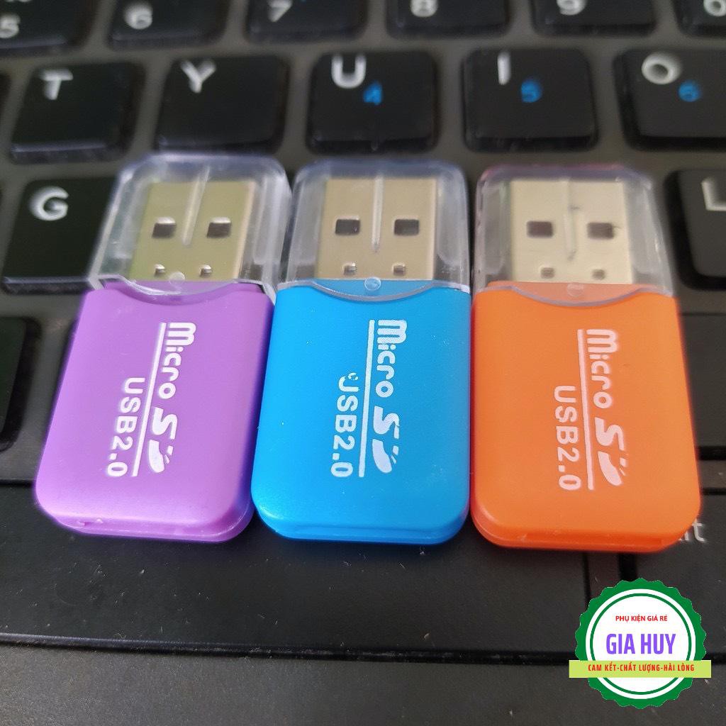 Đầu Đọc Thẻ Nhớ Mini Usb 20FREESHIP 50K Cho Laptop Nhiều Màu Sắc