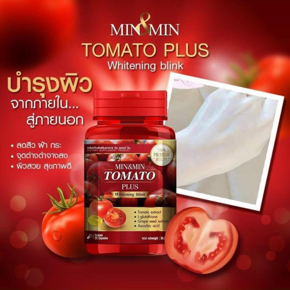 🔷 Viên uống trắng da cà chua Tomato Plus Thái Lan 🔷