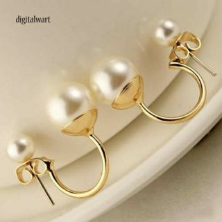 Hoa tai đính đôi ngọc giả quý phái
