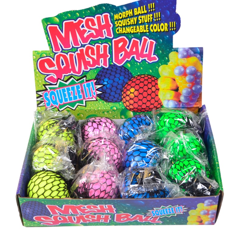 Bộ 4 Quả Bóng Lưới Squishy Giảm Căng Thẳng Cho Bé
