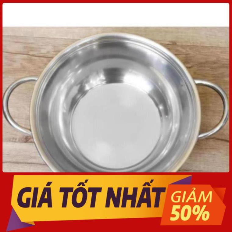 Nồi Lẩu 24cm Nắp Inox Rainy RNL24-1DI4 Chất Liệu Cao Cấp Sử Dụng Được Bếp Hồng Ngoại Bếp Gas