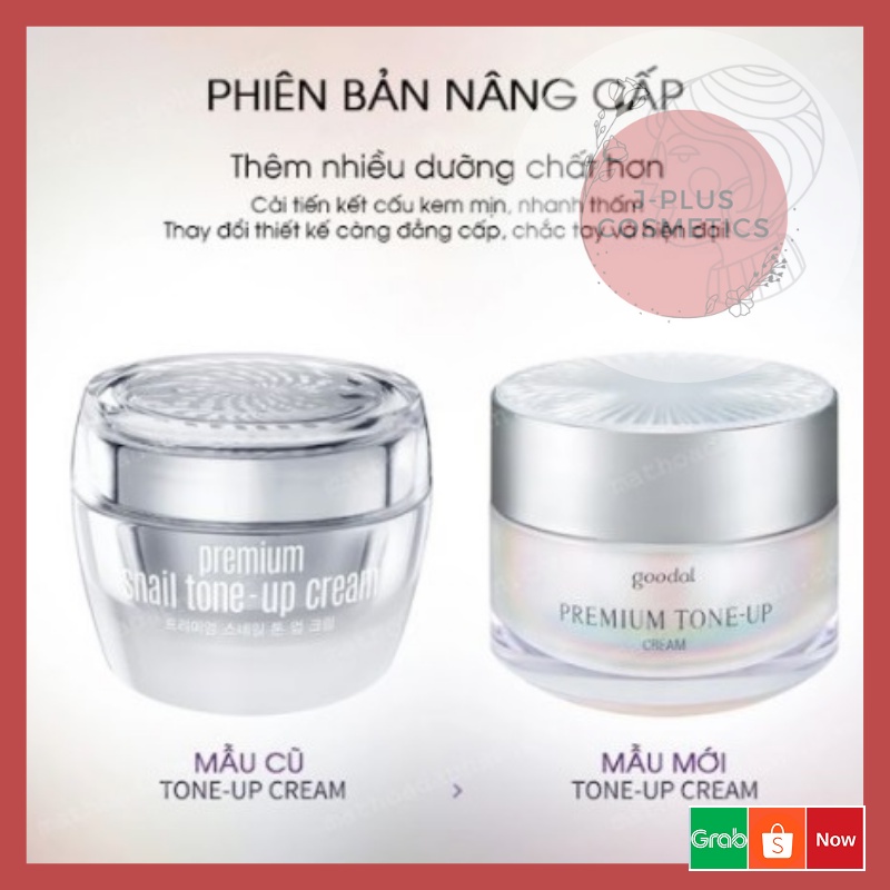 Kem Ốc Sên Dưỡng Trắng Da Và Nâng Tone Da Goodal Premium Snail Tone-Up Cream 30ml [New]