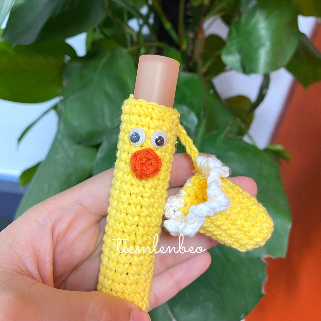 TÚI ĐỰNG SON CHẤT LIỆU LEN HANDMADE DỄ THƯƠNG NHIỀU KÍCH THƯỚC, CROCHET LIPSTICK COVER