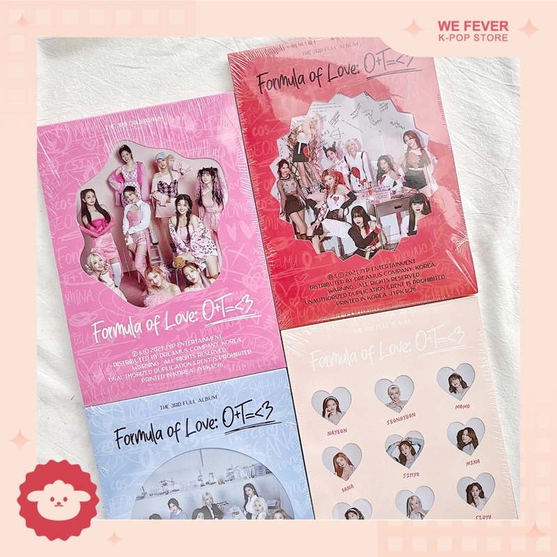 Bộ đồ chơi xếp hình bo góc cỡ lớn “Formula of Love” | nhóm TWICE | Hàng chính hãng, còn đủ niêm phong