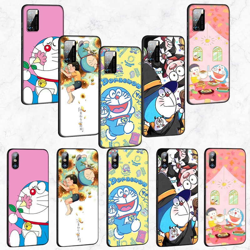 Huawei P20 P10 P9 P8 Lite Mini Pro 2017 P20Lite P20Pro P10Lite Nova Lite Soft Case MD110 Fashion Cute Doraemon Protective shell Cover