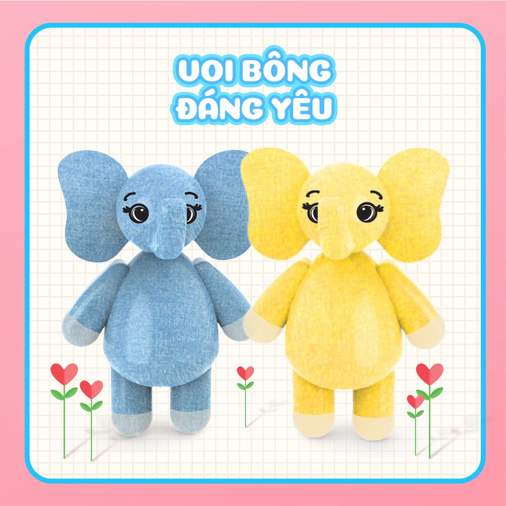 [Quà Tặng Không Bán] Gấu Bông Hình Con Voi Màu Xanh Wakodo - 200100811