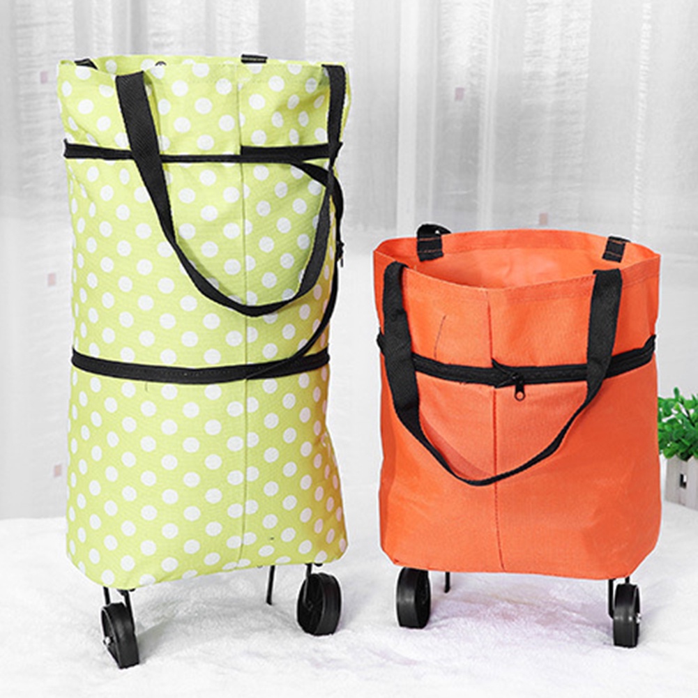 Xe Đẩy Mua Sắm Thiết Kế Siêu Nhẹ Có Bánh Xe Kéo Tiện Lợi