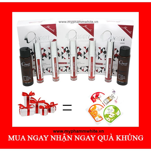 Son Queen Jamila Tặng tẩy trang + đắp mặt nạ Vitamin