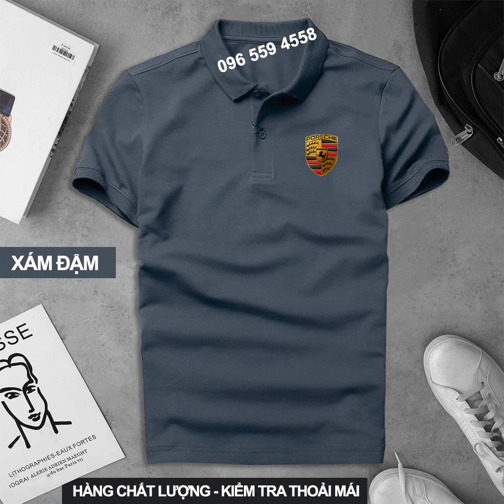 Áo thun Polo Porsche Cao Cấp - Polo có cổ Logo Hãng Xe Ô tô nhiều màu sang trọng, lịch lãm, đẳng cấp, thời trang | BigBuy360 - bigbuy360.vn