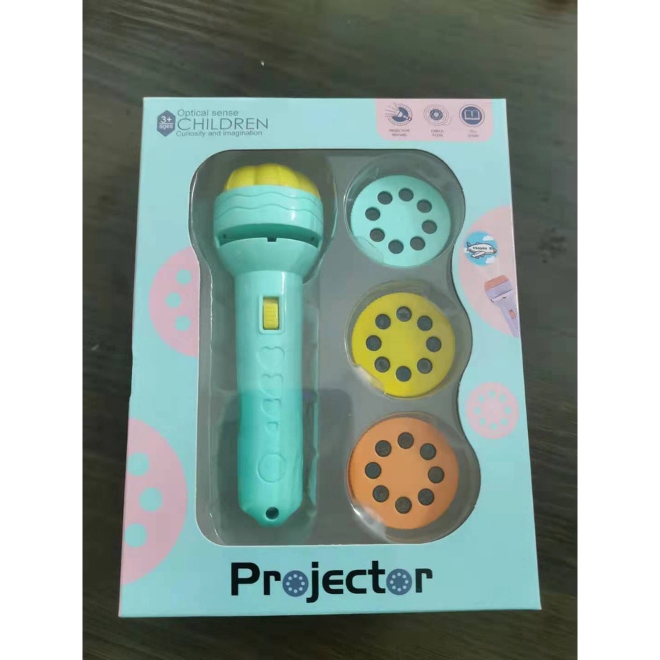 Đèn pin chiếu 80 hình ảnh 10 chủ đề cho bé học và chơi - Đồ chơi học tập và giải trí