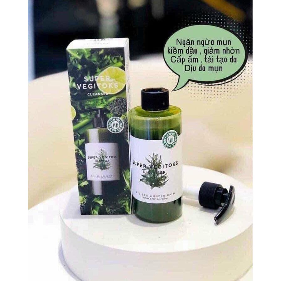 Sữa rửa mặt thải độc Super Vegitoks Cleanser