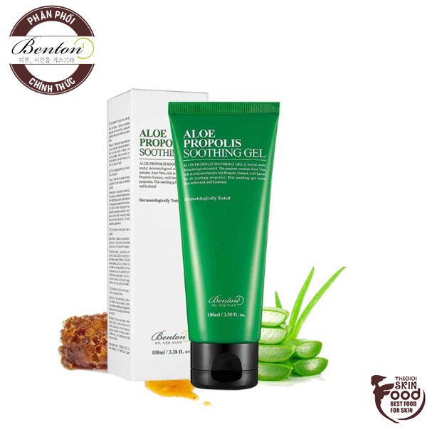 Gel Dưỡng Ẩm, Cấp Nước, Làm Dịu Da Chiết Xuất Lô Hội Và Keo Ong Benton Aloe Propolis Soothing Gel