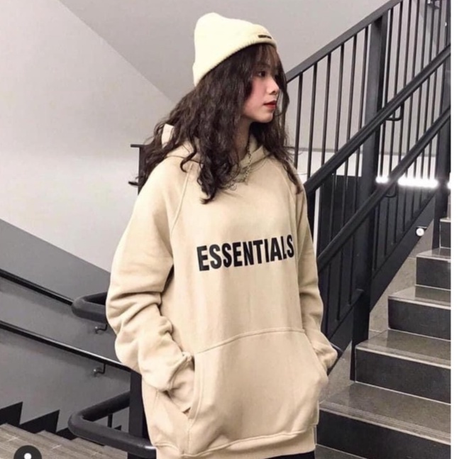 Áo Hoodie Essentials in cao su nổi -TINOWEAR, Áo Nỉ Bông Unisex Form rộng chất cotton dày dặn hot Ulzzang 2020. | WebRaoVat - webraovat.net.vn