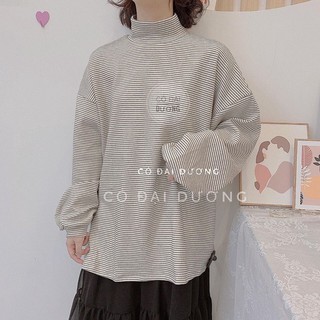Áo cổ lọ LYNS - Áo kẻ sọc ULAZZANG phong cách VINTAGE - MDK1