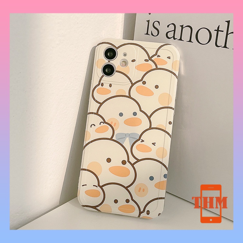 Ốp Điện Thoại TPU Hình Vịt Trắng Cho iphone 11 12 13 14 pro max 6 6s 6splus 7 7plus 8 8plus-312