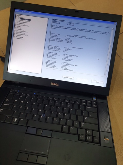 Laptop Dell Precision M4400 Core 2 T9600,Bộ nhớ Ram 4Gb, Ổ cứng Ssd 128 Gb, Card đồ hoạ rời Nvidia Quadro FX 770M | BigBuy360 - bigbuy360.vn