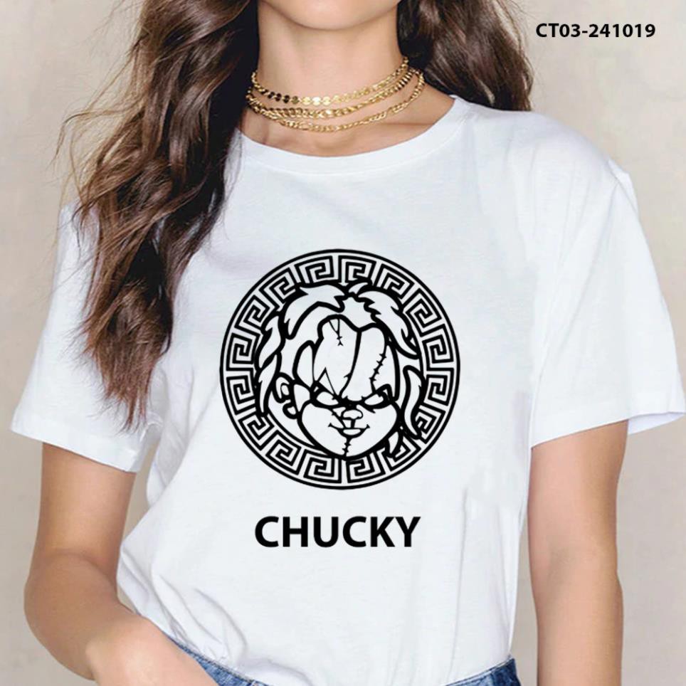 SALE- Áo Thun Unisex Chucky Doll Child's Play Halloween Horror Film - áo siêu HOT