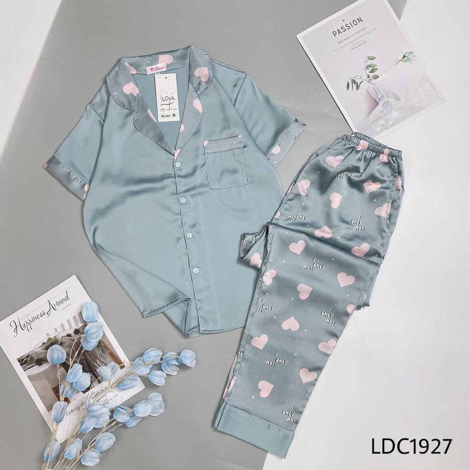 BỘ PYJAMA LỤA SATIN CAO CẤP | BigBuy360 - bigbuy360.vn