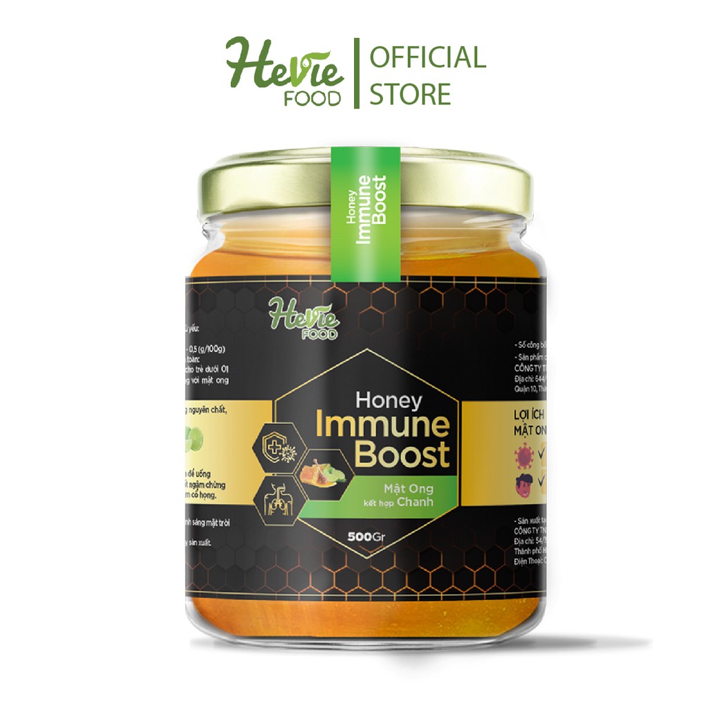 Mật ong Chanh ImmuneBoost hủ 500gr HeVieFood