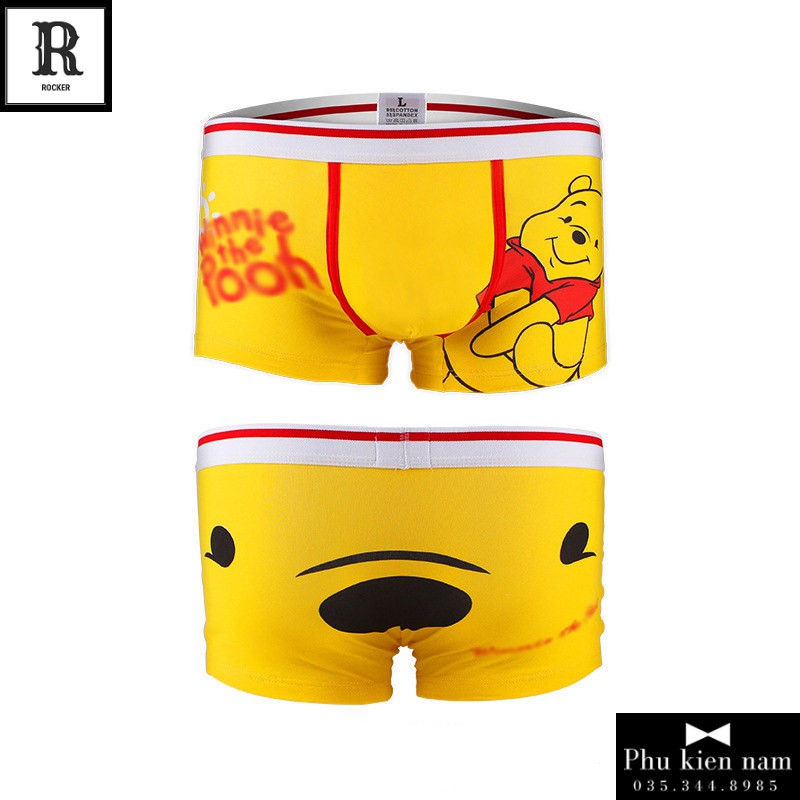 [Combo] Hộp 4 Quần Lót Nam Boxer - Quần Sịp Boxer HOẠT HÌNH S001.36