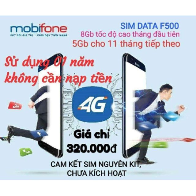 Sim 4G F500 Mobifone