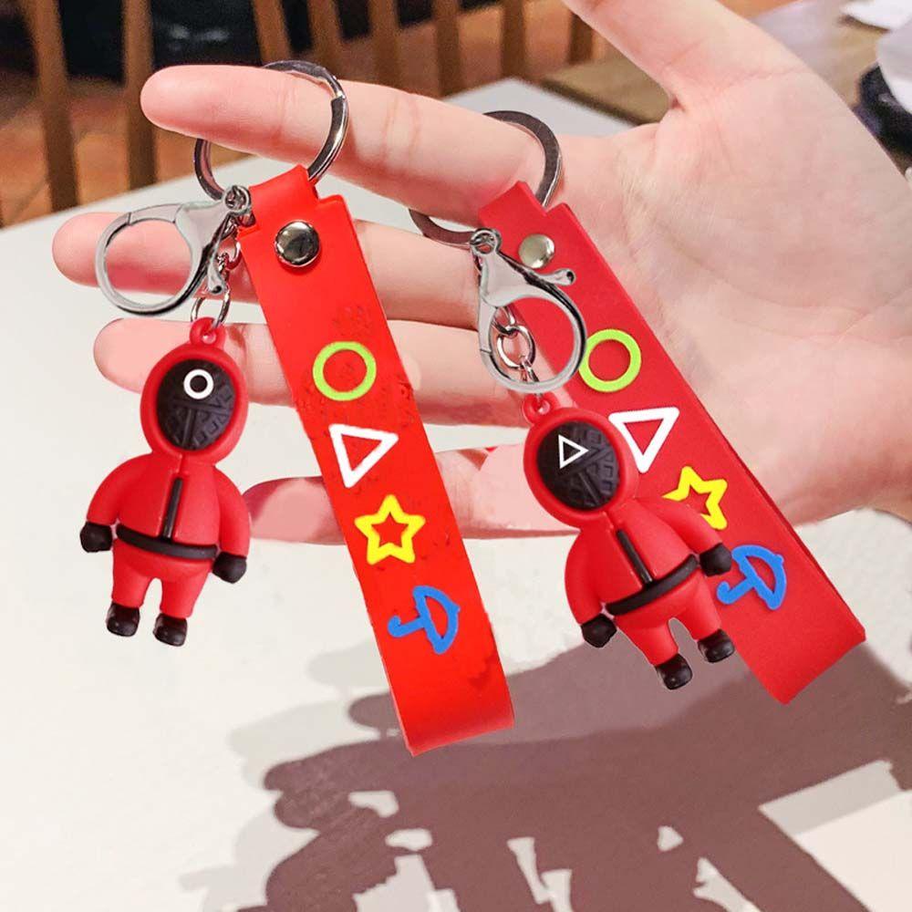 Móc Khóa Hình Mực Tam Giác / Vuông / Tam Giác Dùng Để Hóa Trang