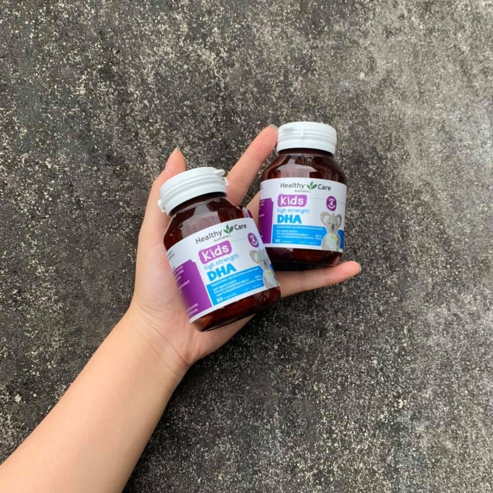 Viên DHA Kids Healthy Care, 60 viên (vị chanh, khử mùi tanh) - mẫu mới