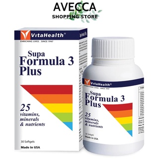 Viên Uống Bổ Sung Vitamin Và Khoáng Chất Vitahealth Supa Formula 3 Plus (30 viên/ hộp)