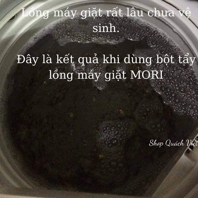 Bột tẩy lồng máy giặt Mori- đánh bay mảng bám trong máy giặt, hộp 250g/ 500g