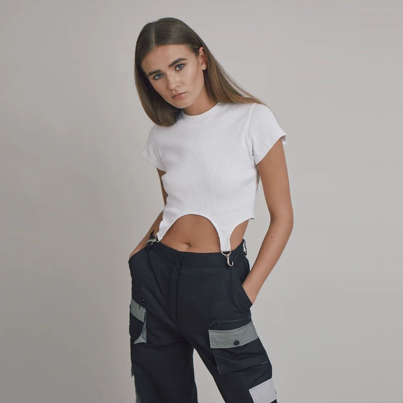 Áo croptop bodysuit khóa cài quần thời trang Becky gợi cảm quyến rũ