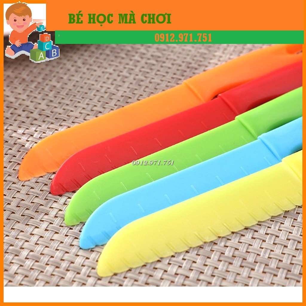 Dao Thớt nạo nhựa tập cắt - siêu an toàn cho bé - không lo đứt tay